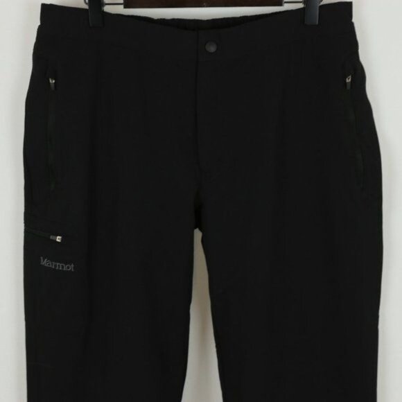 Marmot Scree Women's Large Black High Rise Weather Resistant Boot Cut Pants - Picture 3 of 11